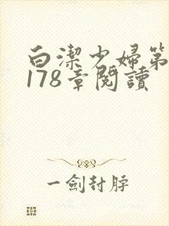 白洁少妇第1一178章阅读封面