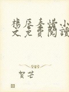 杨辰秦惜小说全文免费阅读最新章节更新