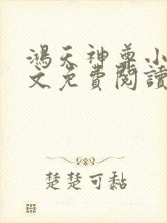 鸿天神尊小说全文免费阅读无弹窗