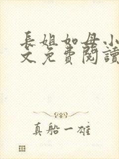 长姐如母小说全文免费阅读封面