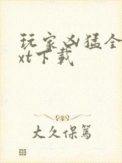 玩家凶猛全本txt下载封面
