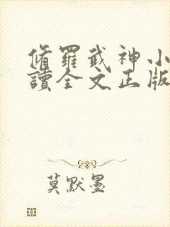修罗武神小说阅读全文正版封面