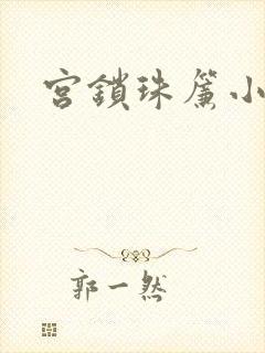 宫锁珠帘小说封面