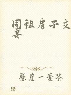 同租房子交换夫妻封面