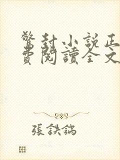 惊封小说正版免费阅读全文无弹窗封面