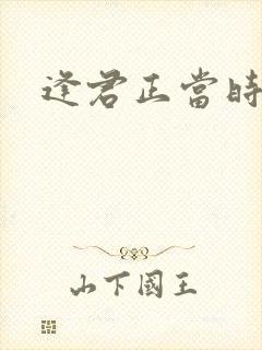 逢君正当时