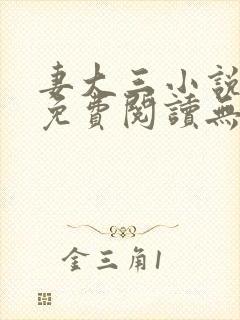 妻大三小说全文免费阅读无弹窗