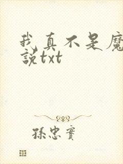 我真不是魔神小说txt