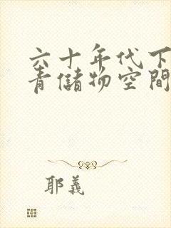 六十年代下乡知青储物空间