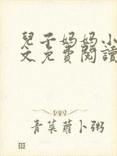 儿子妈妈小说全文免费阅读封面