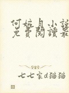 何婉月小说全文免费阅读最新章节