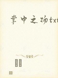掌中之物txt
