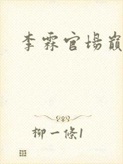 李霖官场巅峰