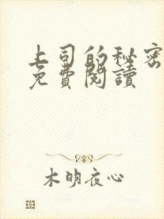 上司的秘密小说免费阅读