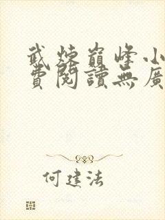 武炼巅峰小说免费阅读无广告