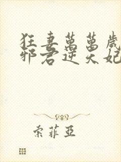 狂妻万万岁腹黑邪君逆天妃封面