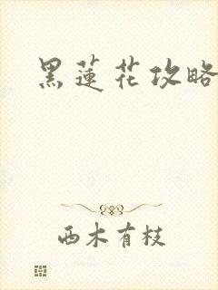 黑莲花攻略手册