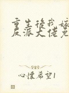 重生后我嫁给了反派大佬免费阅读