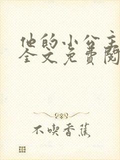 他的小公主超甜全文免费阅读封面