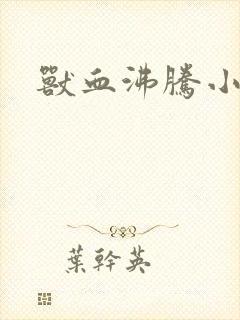 兽血沸腾小说封面