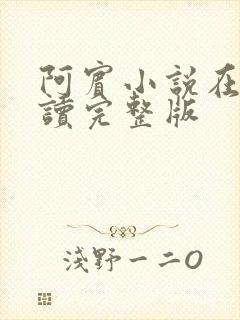 阿宾小说在线阅读完整版