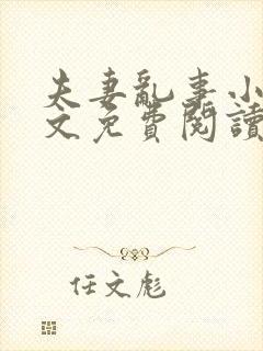 夫妻乱事小说全文免费阅读最新章节封面