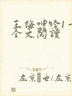 王梅呻吟1一6全文阅读