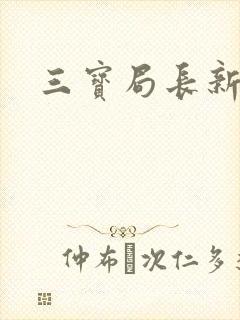 三宝局长新编封面