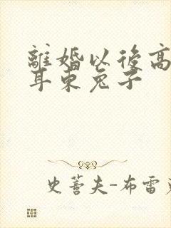 离婚以后高干 耳东兔子