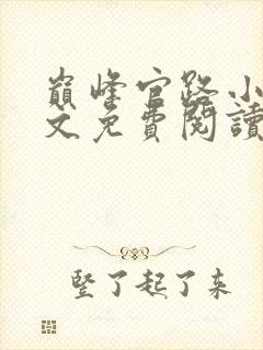巅峰官路小说全文免费阅读无弹窗