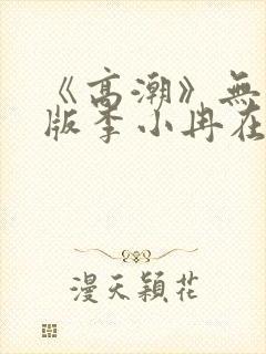 《高潮》无删减版李小冉在线封面