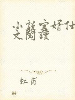 小说官婿仕途全文阅读