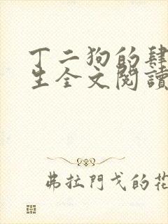 丁二狗的肆意人生全文阅读
