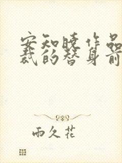 安知晓作品:总裁的替身前妻最新更新章节
