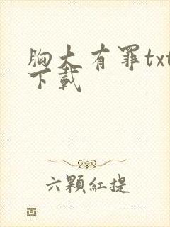 胸大有罪txt下载