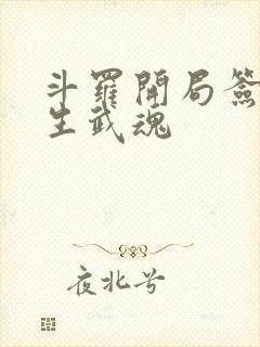 斗罗开局签到四生武魂封面