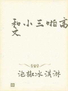 和小三啪高辣h文封面