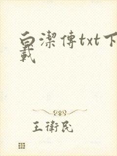 白洁传txt下载封面