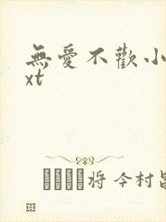 无爱不欢小说txt