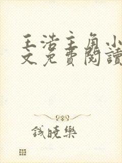 王浩主角小说全文免费阅读广袤