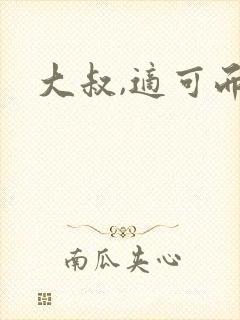 大叔,适可而止