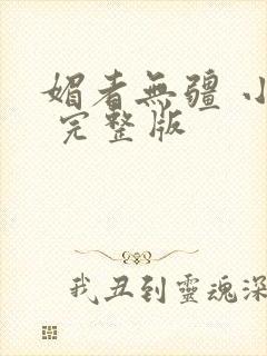 媚者无疆 小说 完整版