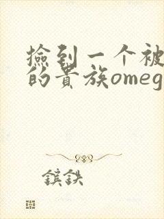 捡到一个被抹布的贵族omega封面