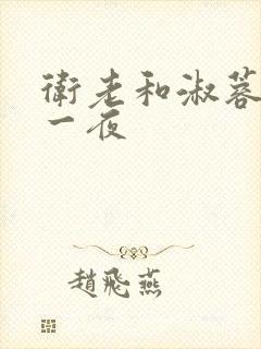 卫老和淑蓉销魂一夜