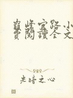 巅峰官路小说免费阅读全文无删减