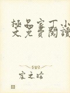 极品家丁小说全文免费阅读笔趣阁