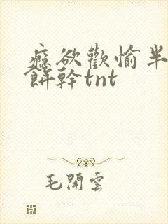 瘾欲欢愉半块小饼干tnt封面