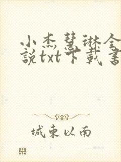 小杰慧琳全本小说txt下载书包网
