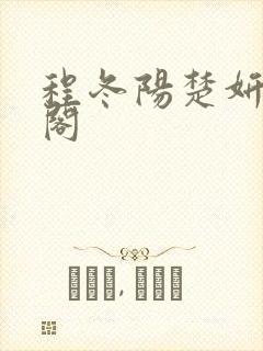 程冬阳楚妍笔趣阁封面