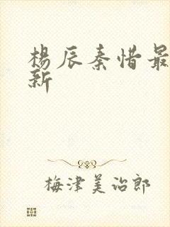 杨辰秦惜最近更新封面